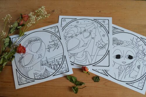 Fairies printable coloring pages